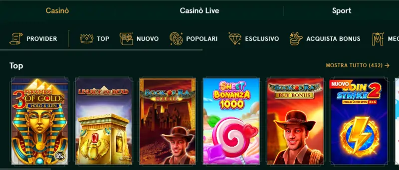 Casinia Casino Giochi