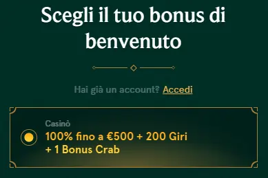 Casinia Casino Registrazione